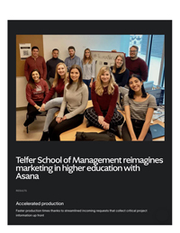 Telfer School of Management Reimagines Marketing in Higher Education with Asana