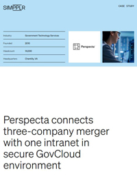 Perspecta Connects Three-Company Merger with One Intranet in Secure GovCloud Environment