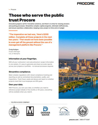 Those Who Serve the Public Trust Procore