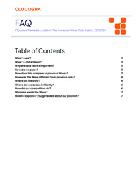 Cloudera Named a Leader In The Forrester Wave: Data Fabric, Q4 2025