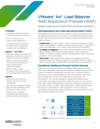 VMware® Avi™ Load Balancer Web Application Firewall (WAF)