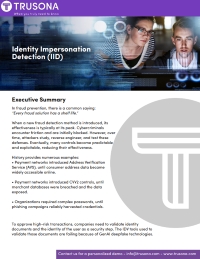 Identity Impersonation Detection (IID)