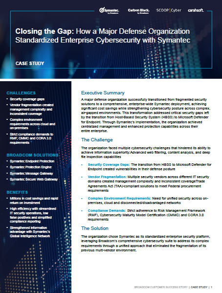 Broadcom - Symantec DoW Case Study