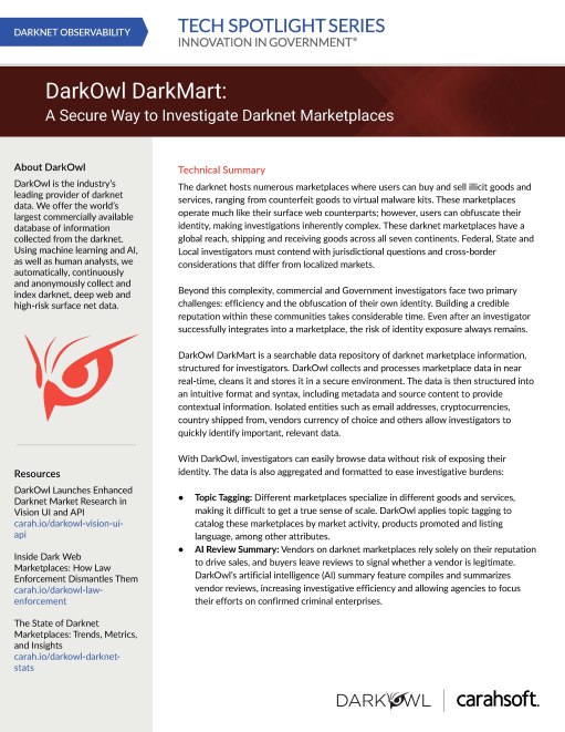 Tech Spotlight DarkOwl DarkMart 2026